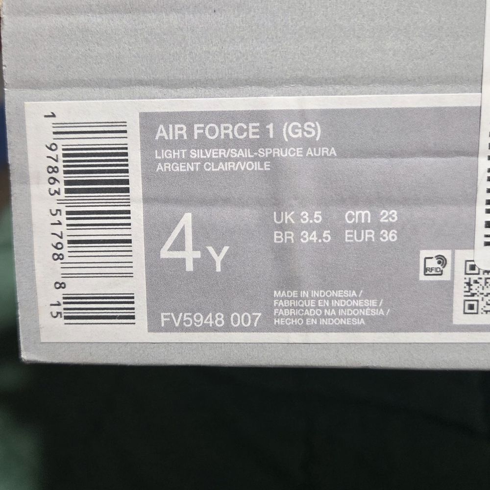 Nike Air Force 1 Low - Pale Mint and White - Picture 4 of 4